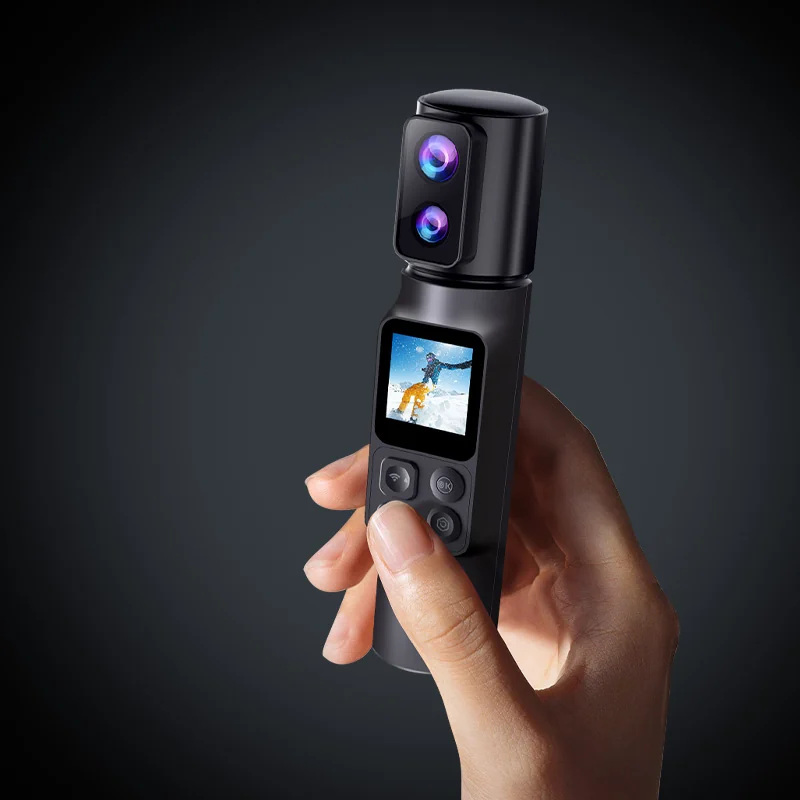 AT-M103 camera shown in a compact handheld grip